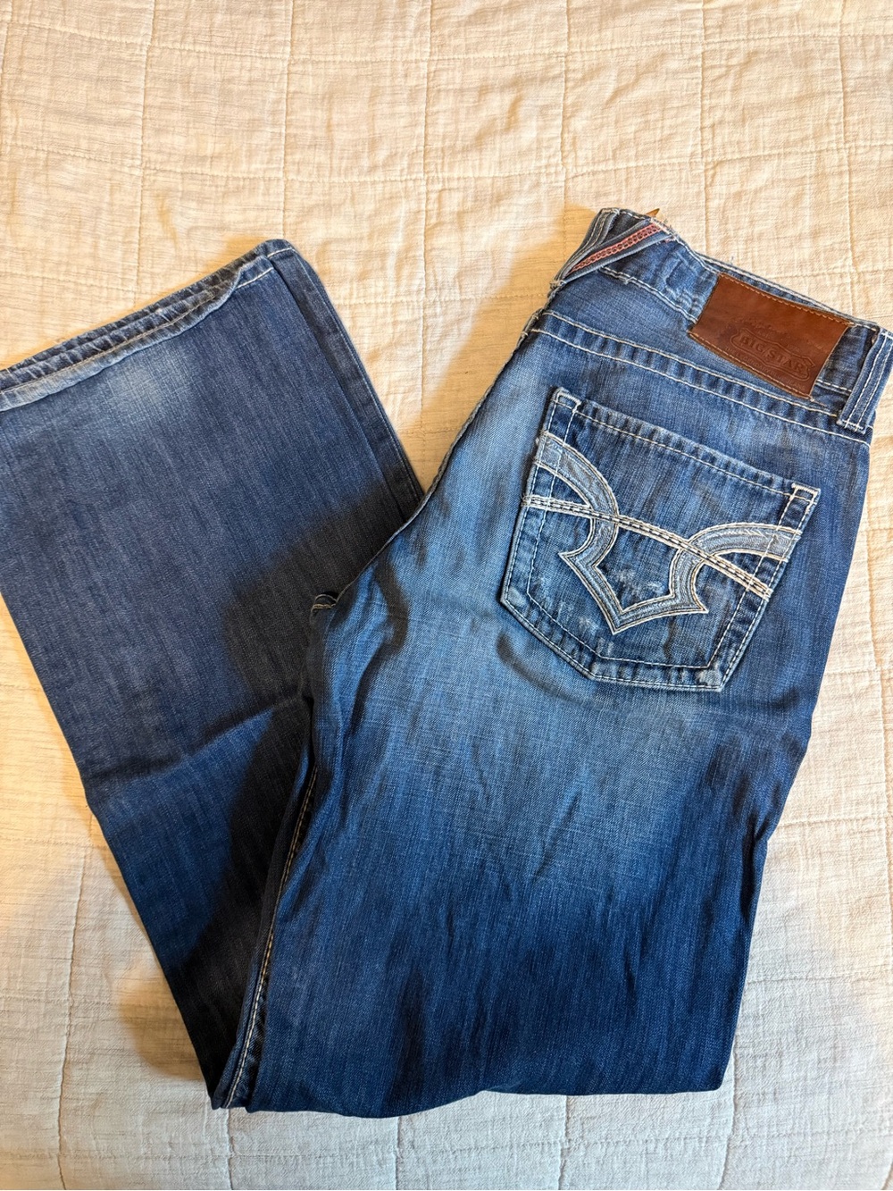 Big Star Pioneer Regular Boot Cut Jeans Men’s Size 33R Medium Wash Denim
